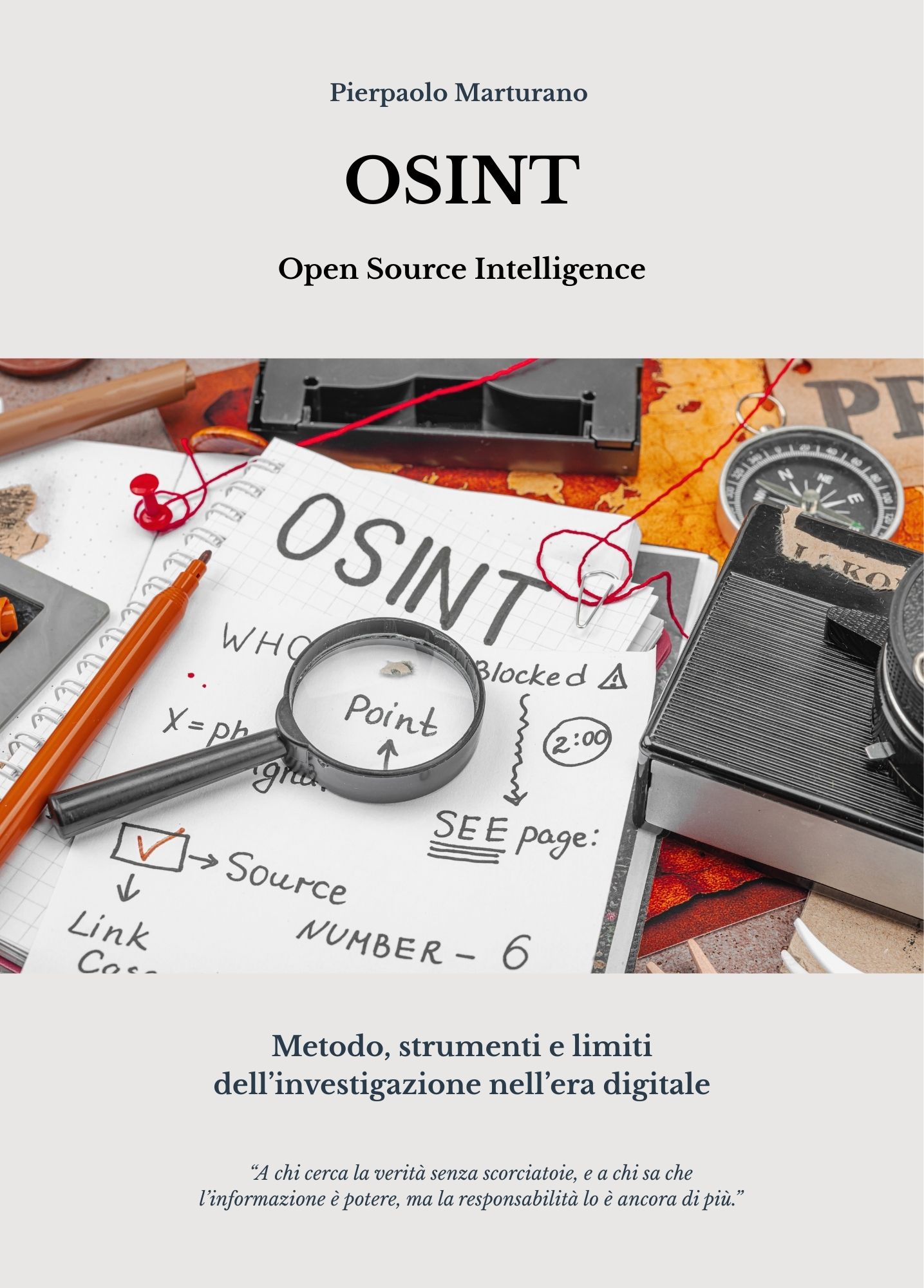 Copertina del libro OSINT di Pierpaolo Marturano